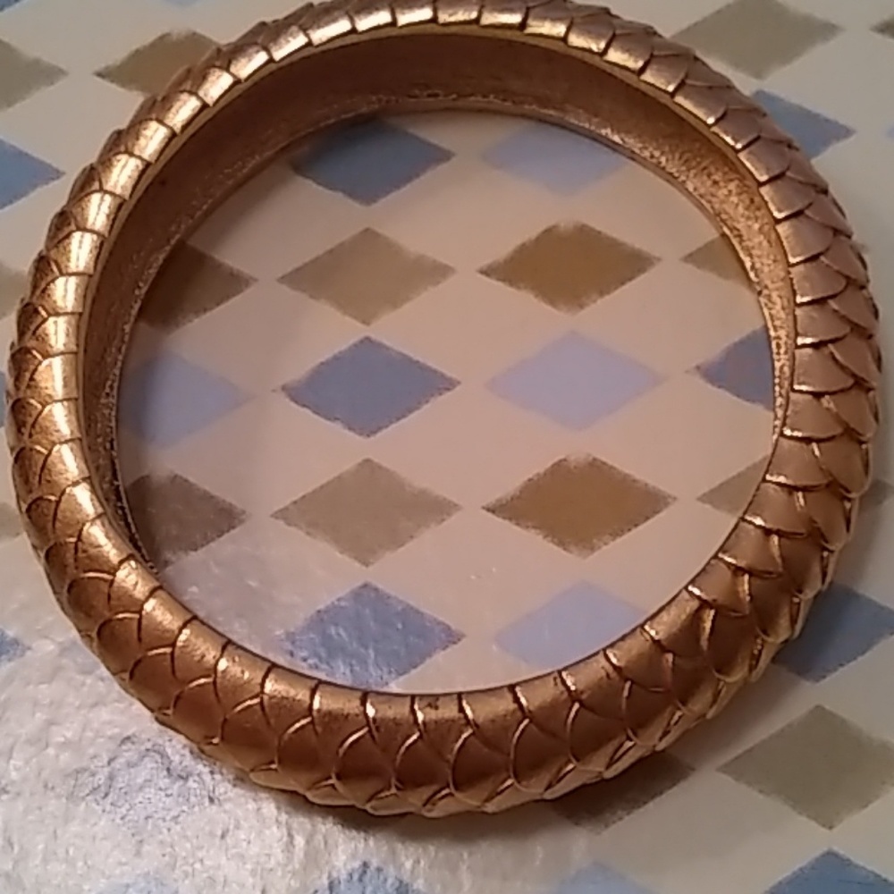 Vintage ESCADA matte gold bangle bracelet